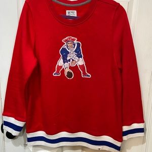 New England Patriots sweatshirt